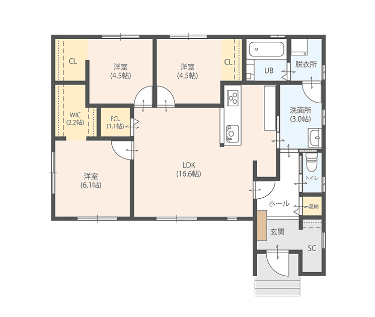 筑後市熊野 間取り図