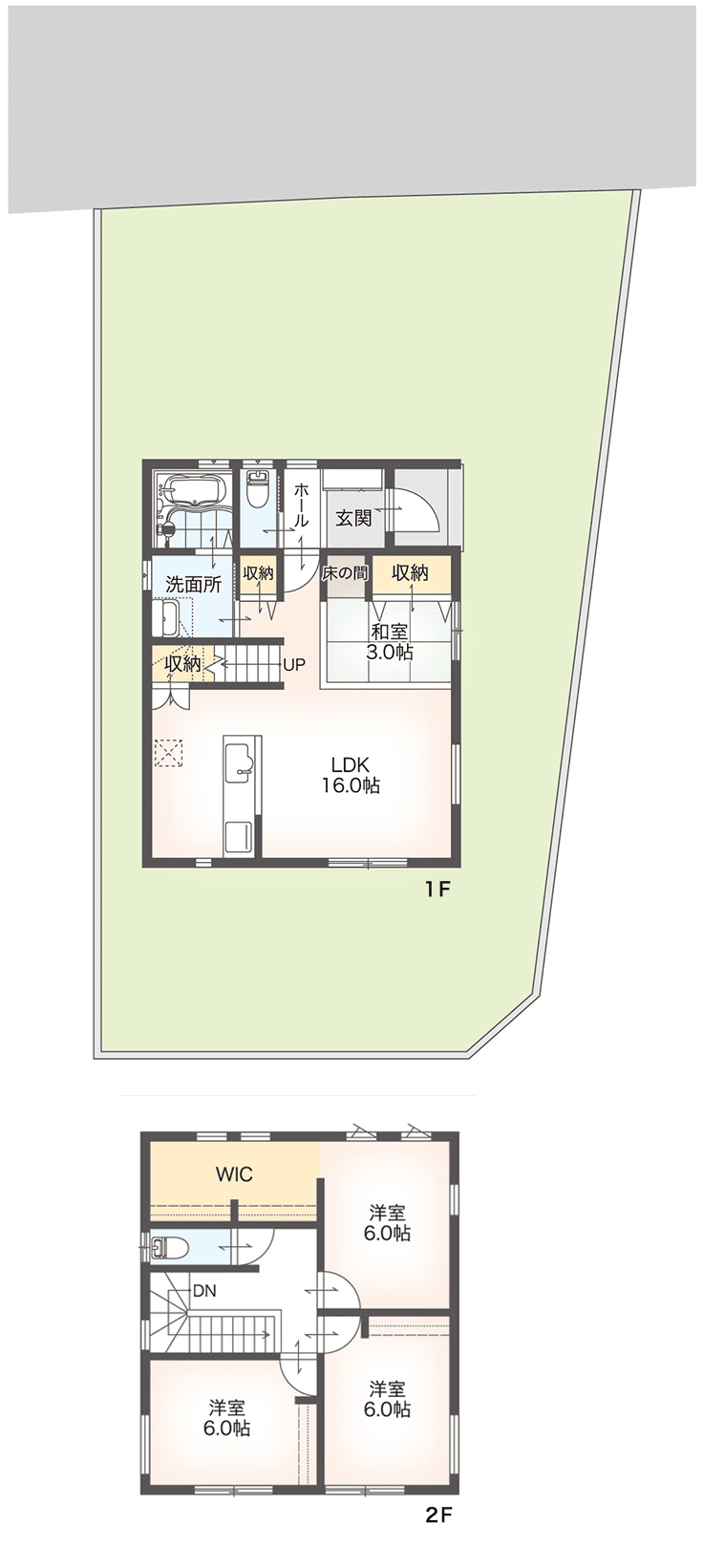 八女郡広川町新代 間取り図