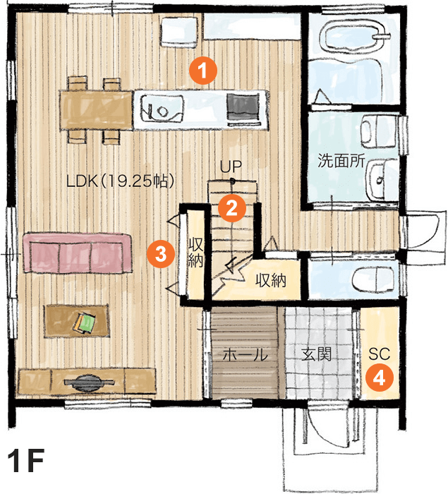 1F間取り図