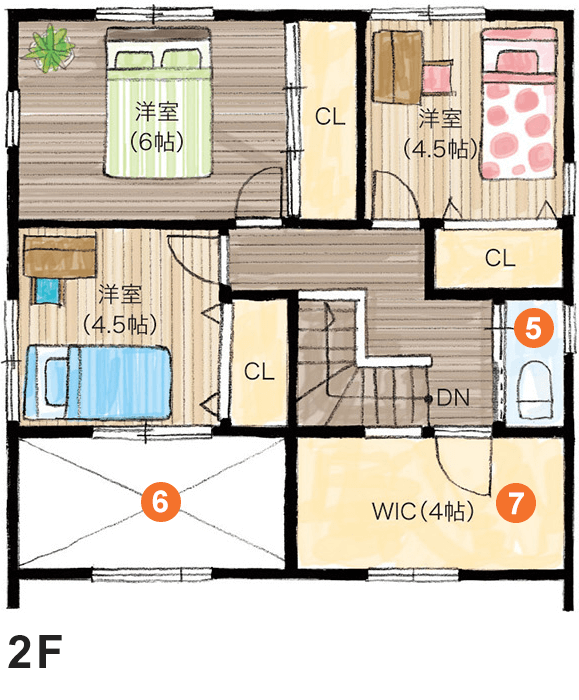 2F間取り図