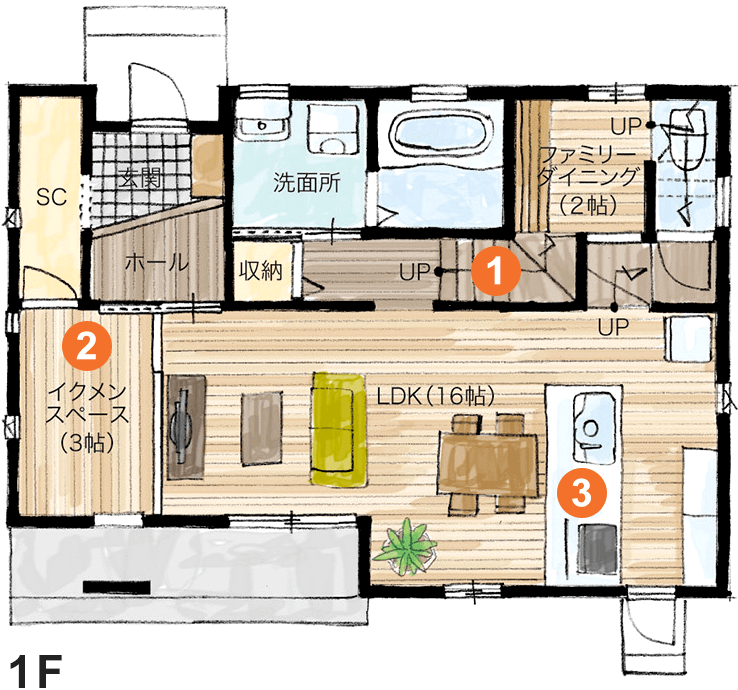 1F間取り図