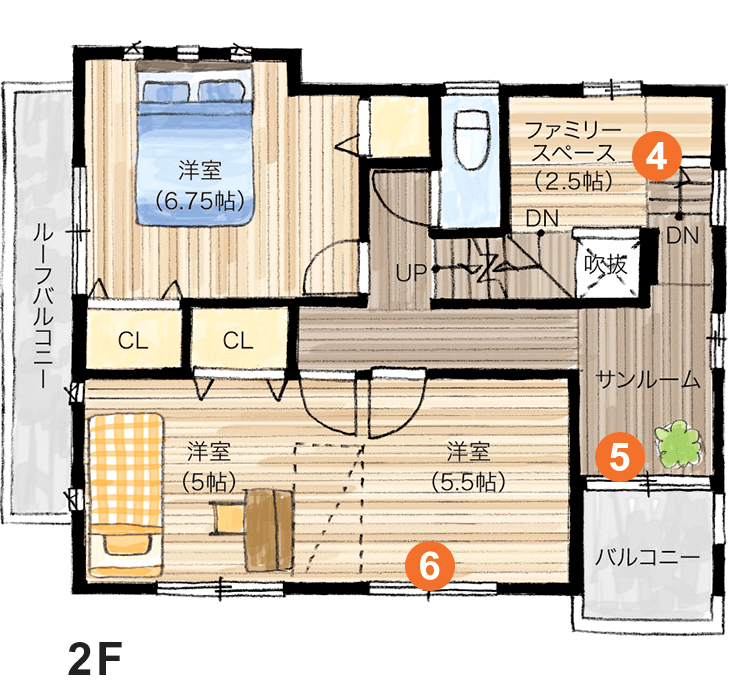 2F間取り図