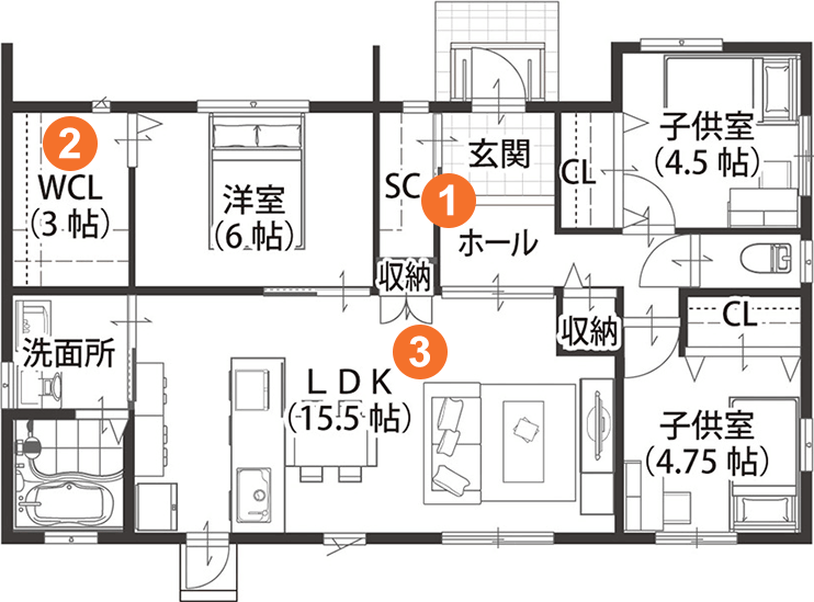 2F間取り図