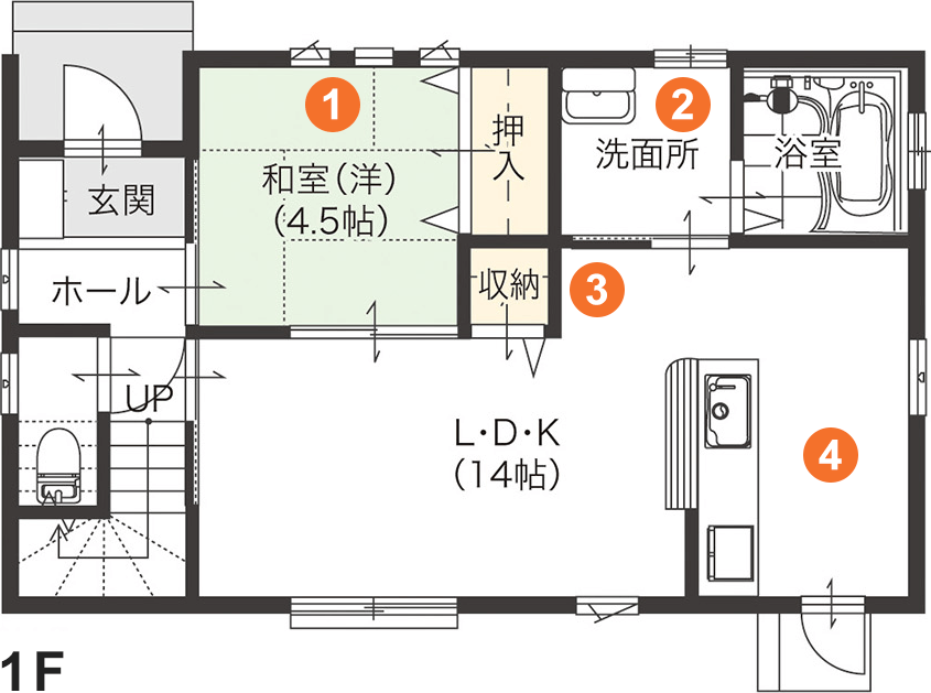 1F間取り図