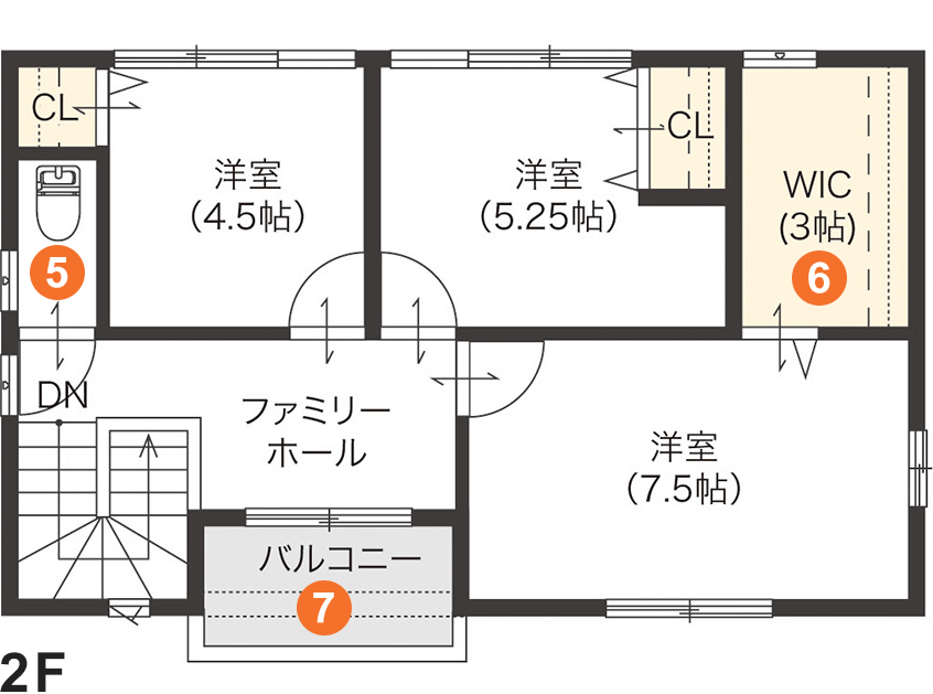 2F間取り図