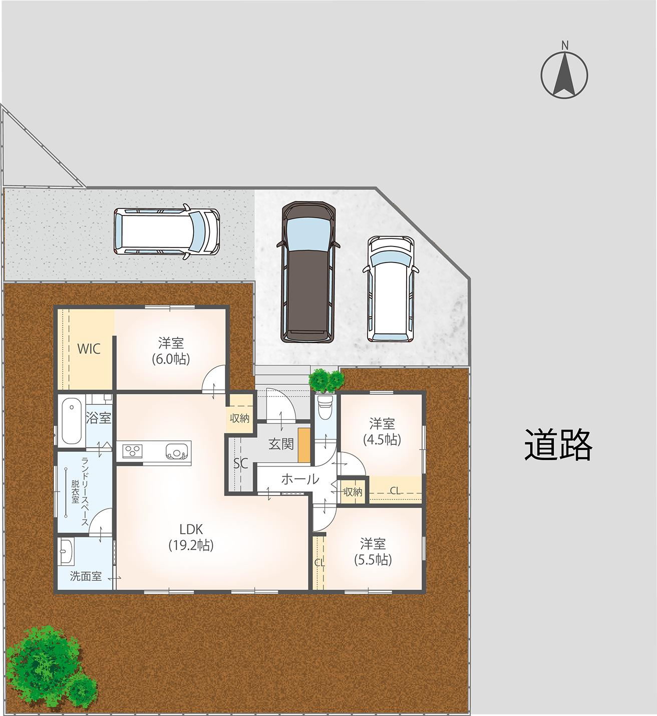 筑後市徳久 間取り図