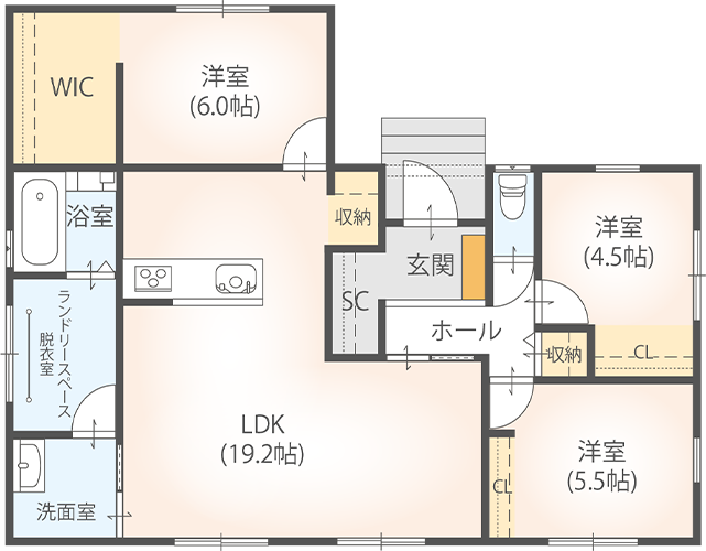 佐賀市川副町南里 間取り図
