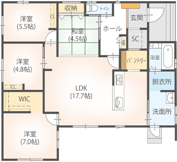 佐世保市黒髪町 間取り図