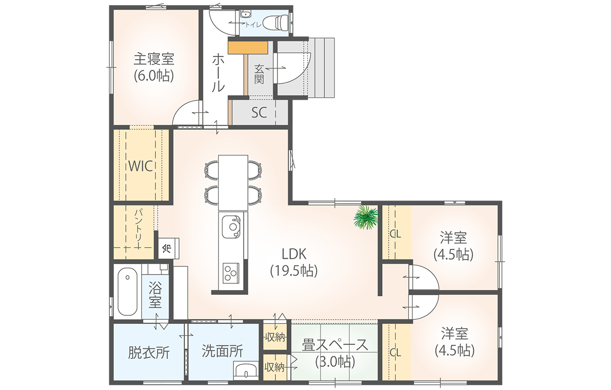 佐賀市大和町久池井 間取り図